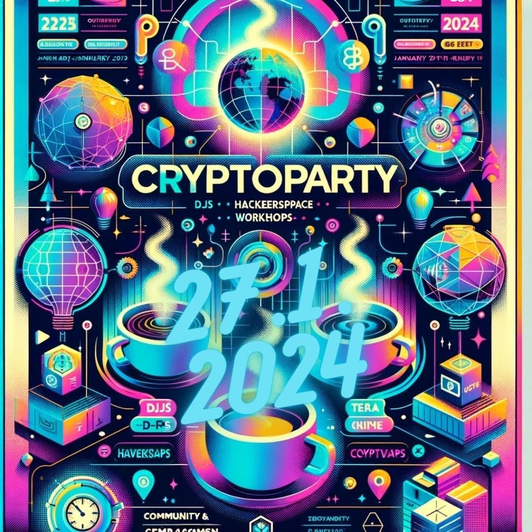 CryptoParty plagát